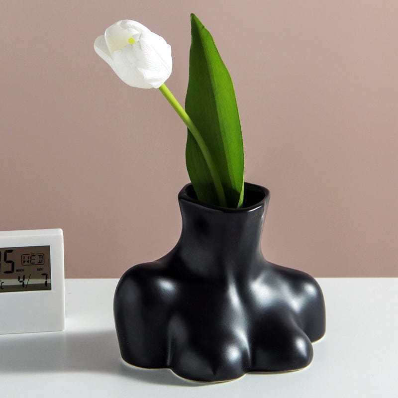 Vase visage en céramique – Buste artistique pour déco moderne