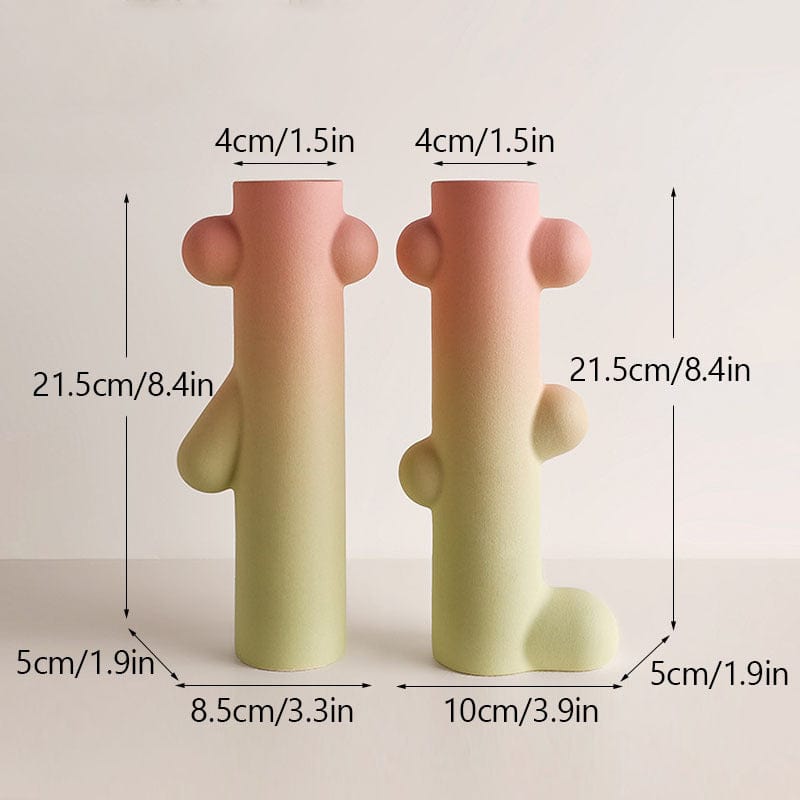 Vase en céramique design – Dégradé pastel pour touche artistique