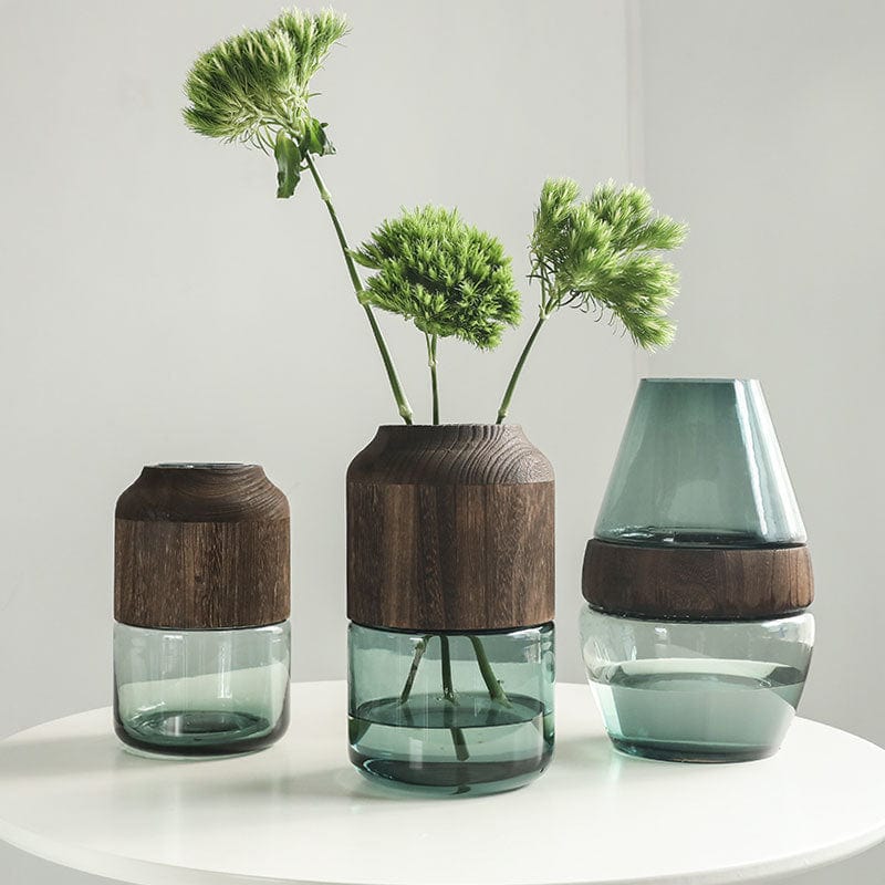 ElegantVase vase Ac Vase en verre rond - sobriété élégante