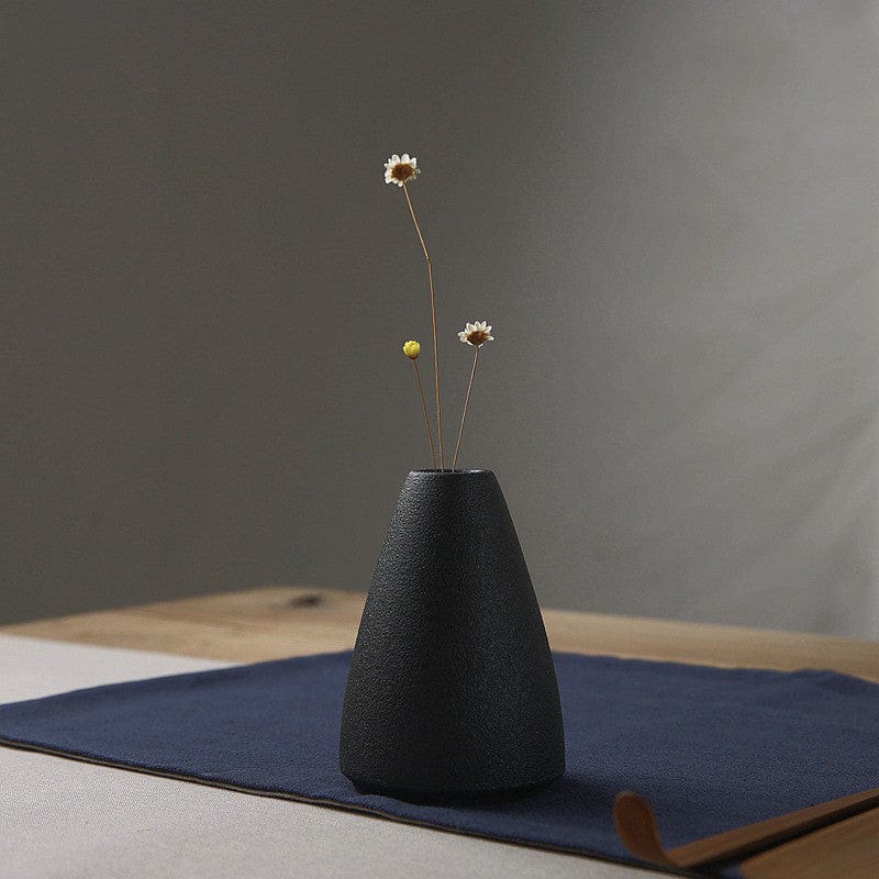 ElegantVase vase Ac Vases Noirs Scandinaves Texturés
