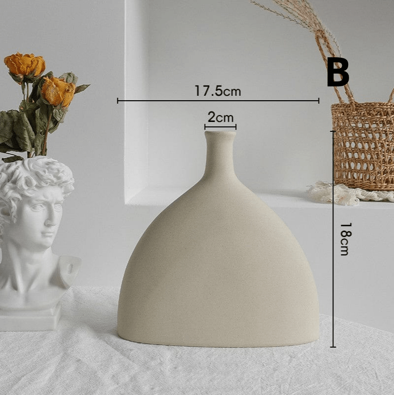 ElegantVase vase B Vase Céramique Beige - Formes Modernes
