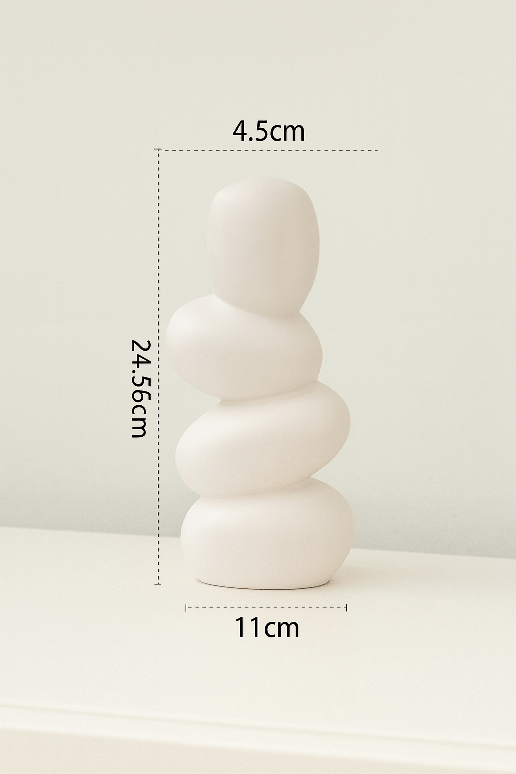 ElegantVase vase Blanc Vase en céramique pour ambiance minimaliste