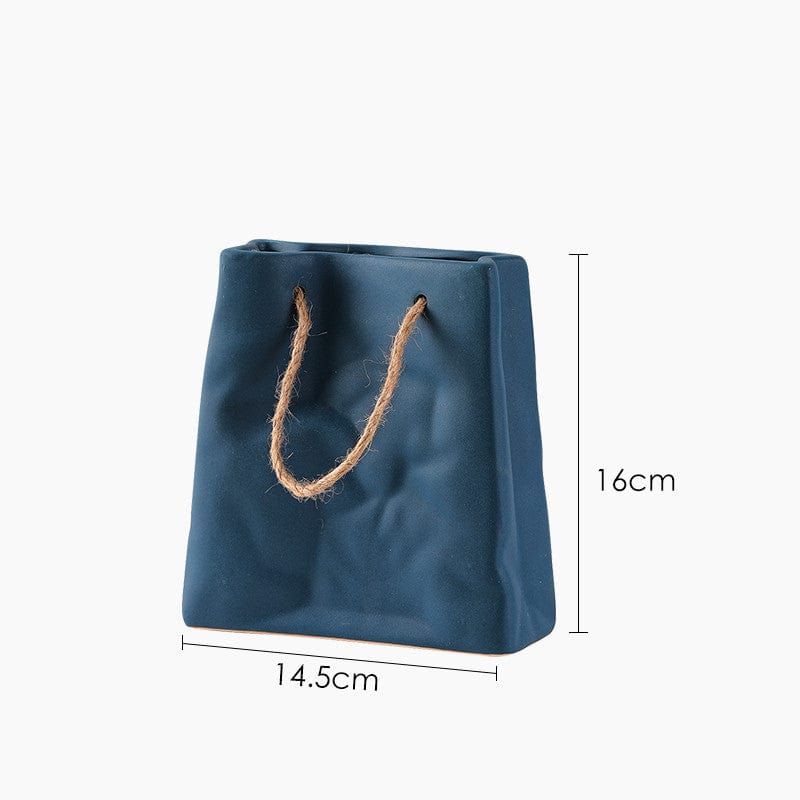 ElegantVase vase Bleu foncé Format Petit Vase céramique design