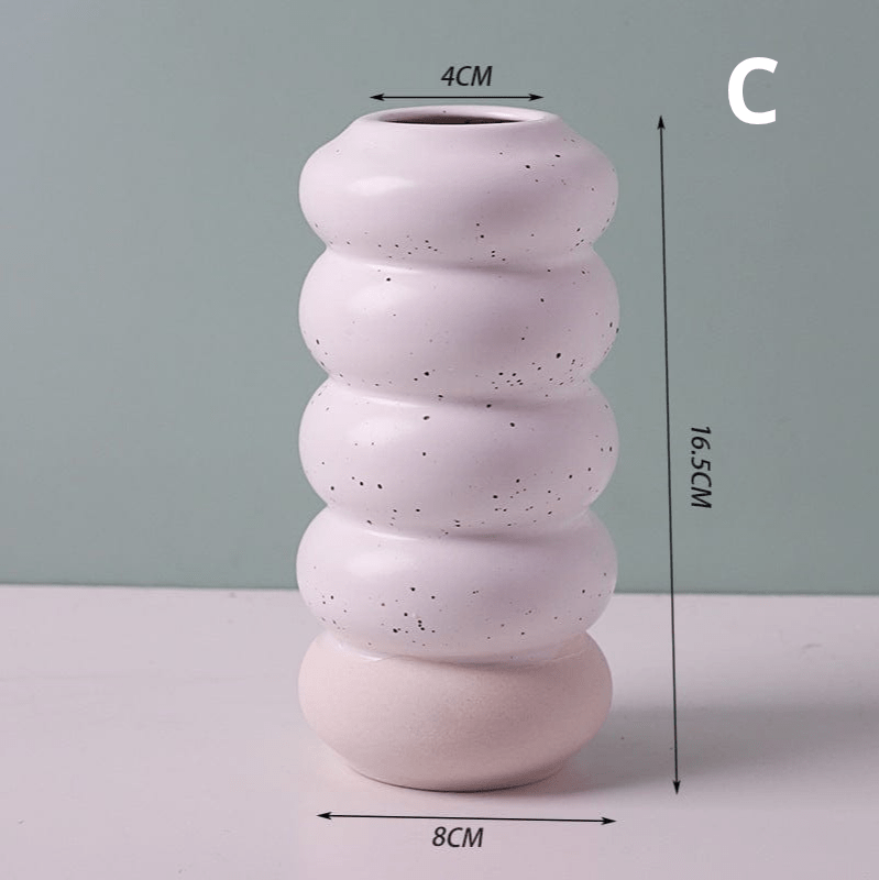 ElegantVase vase C Vase design céramique - Formes pastel déco moderne
