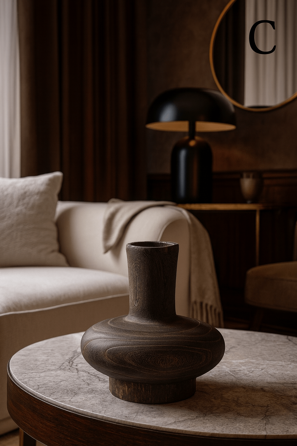 ElegantVase vase C Vase en bois - élégance moderne
