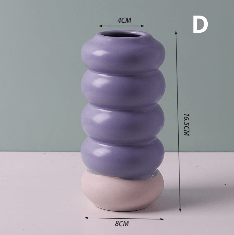 ElegantVase vase D Vase design céramique - Formes pastel déco moderne