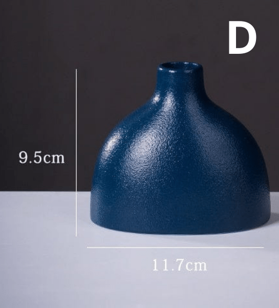 ElegantVase vase D Vase en céramique mat coloré - Élégance contemporaine
