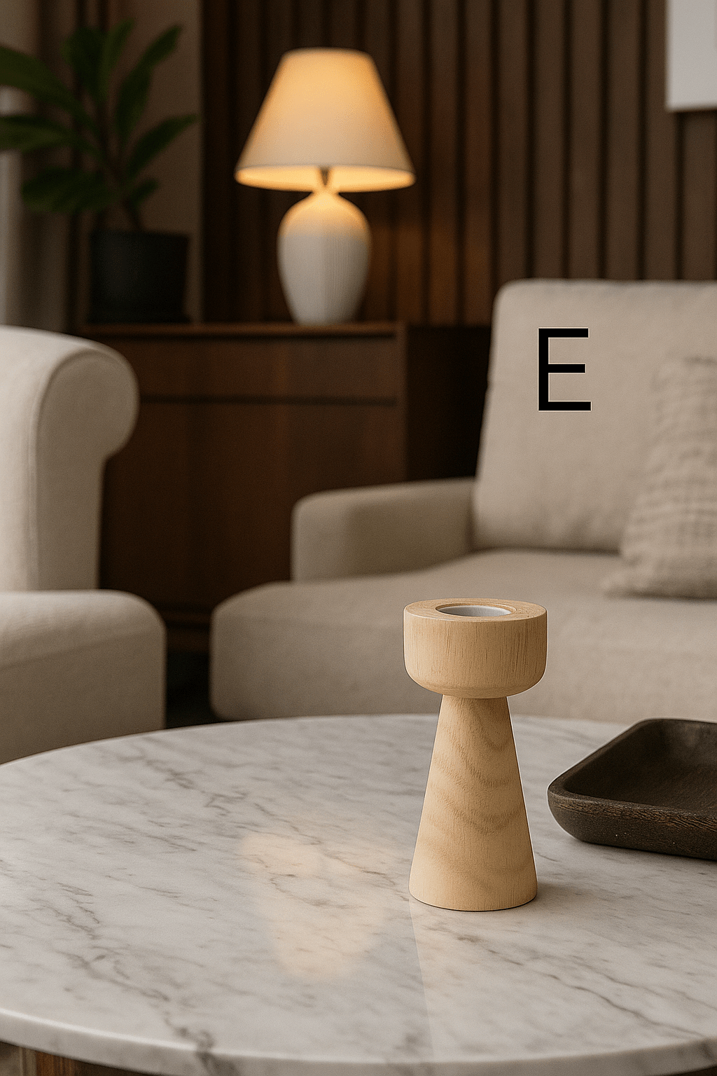ElegantVase vase E Vase en bois - élégance moderne