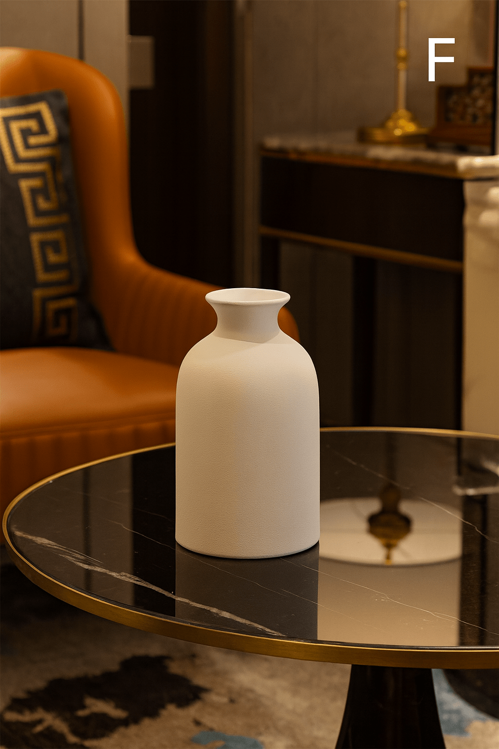 ElegantVase vase F Vase blanc céramique minimaliste - Élégance contemporaine