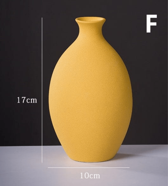 ElegantVase vase F Vase en céramique mat coloré - Élégance contemporaine