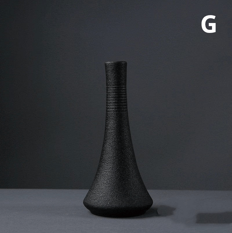 ElegantVase vase G Vases Noirs Scandinaves Texturés