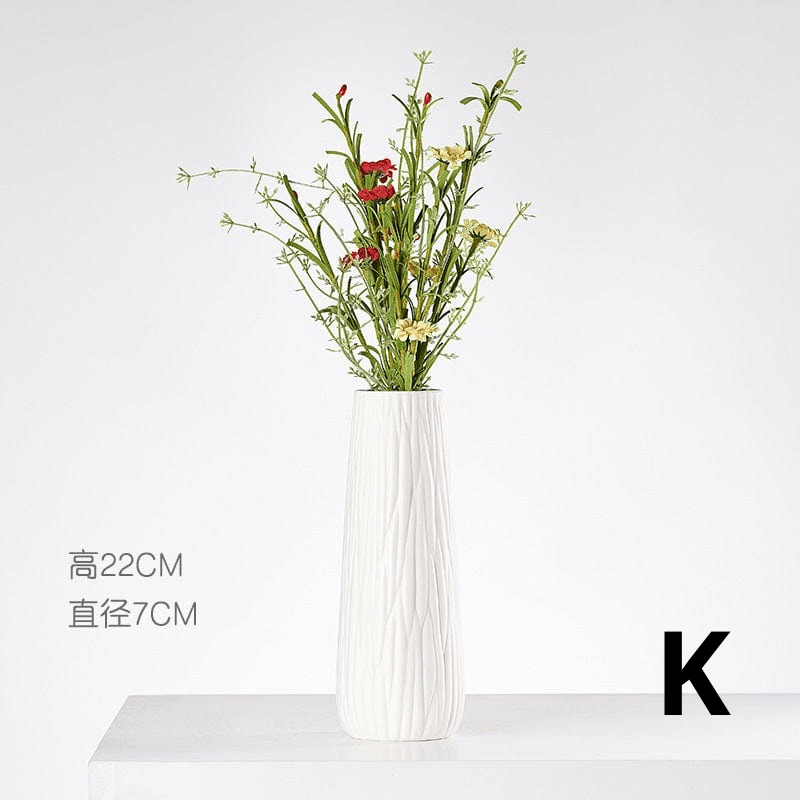ElegantVase vase K Vase blanc céramique style minimaliste – Déco élégante