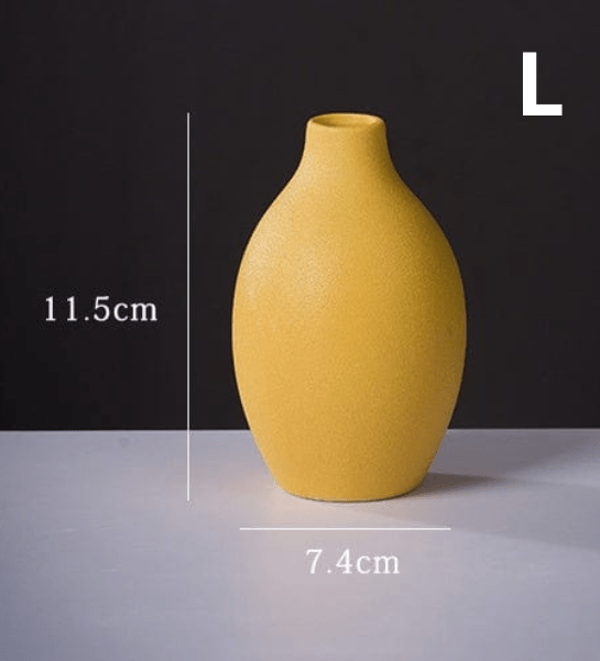 ElegantVase vase L Vase en céramique mat coloré - Élégance contemporaine