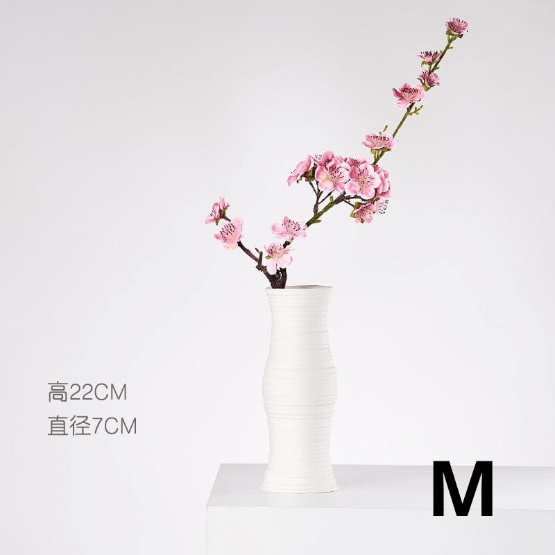 ElegantVase vase M Vase blanc céramique style minimaliste – Déco élégante