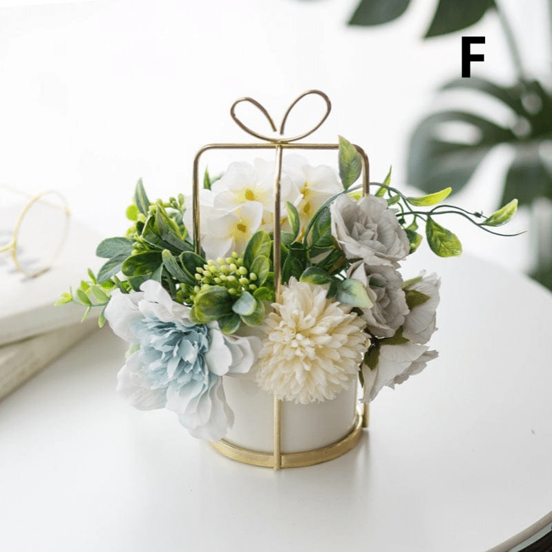ElegantVase vase Vase élégant avec bouquet fleurs, déco romantique