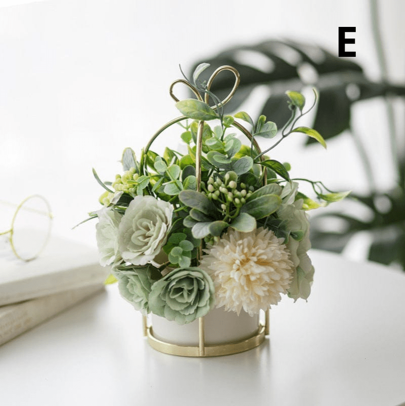ElegantVase vase Vase élégant avec bouquet fleurs, déco romantique