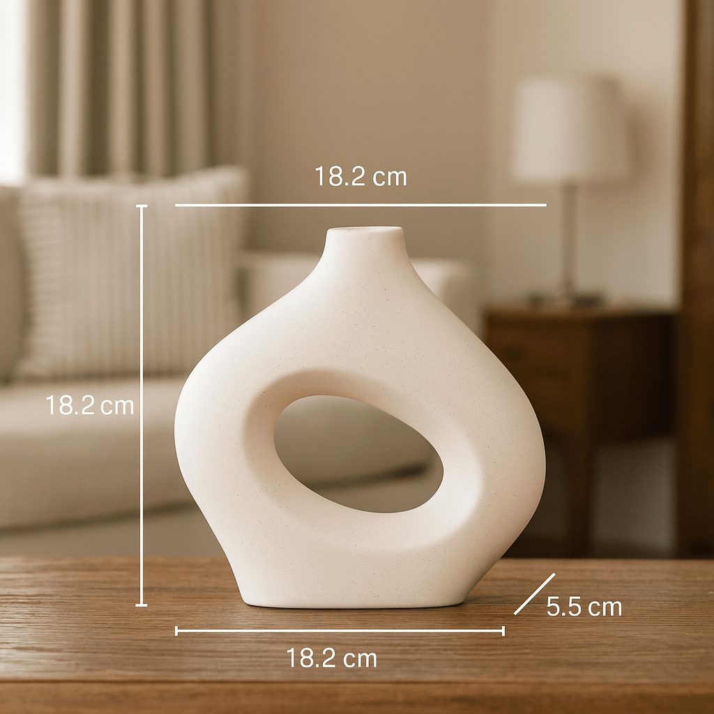 ElegantVase vase White Medium Ac Vase pampa design contemporain