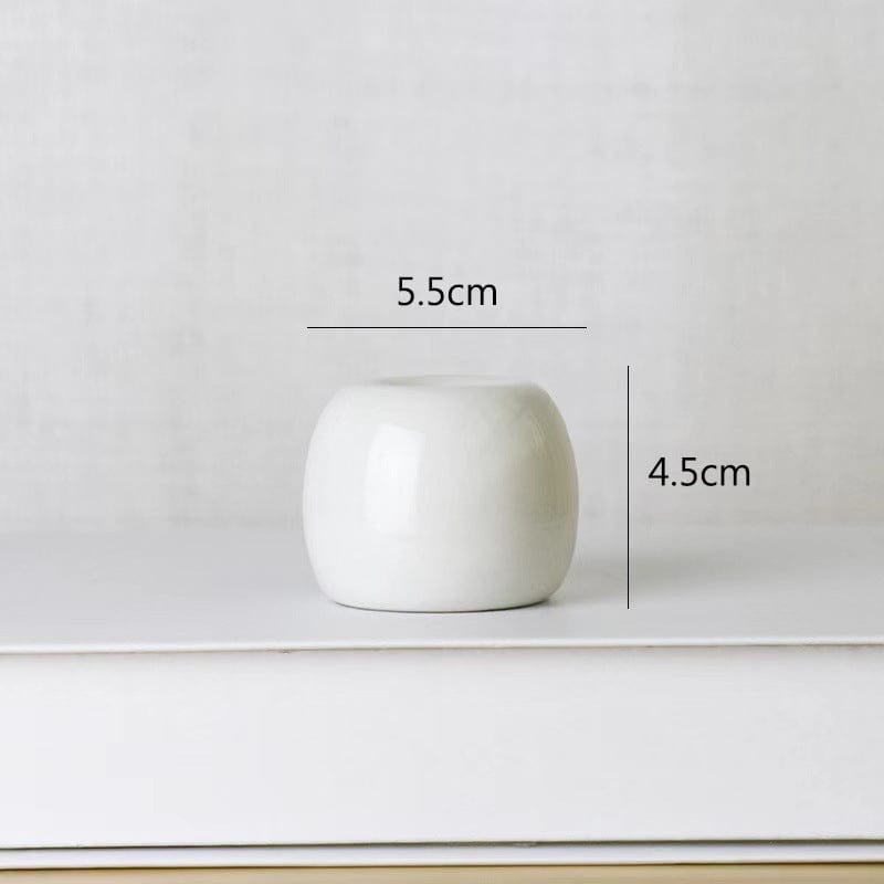 Mini vases ronds en céramique colorée – Déco moderne minimaliste