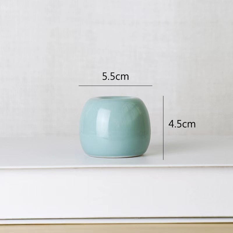 Mini vases ronds en céramique colorée – Déco moderne minimaliste