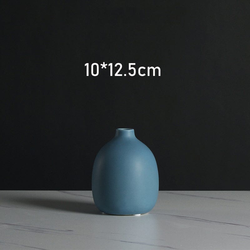 Vase mat multicolore - Formes minimalistes