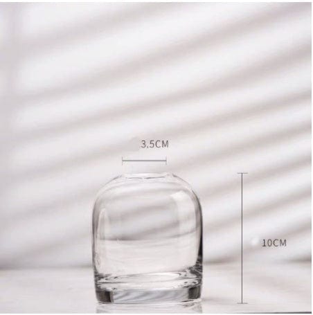 vase en verre moderne bleu – touche artistique