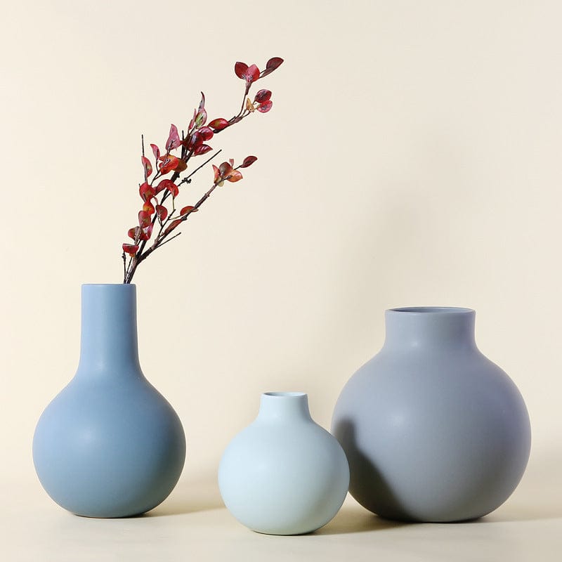 Vase rond mat – Céramique pastel minimaliste pour intérieur apaisant