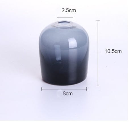 vase en verre moderne bleu – touche artistique