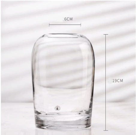 vase en verre moderne bleu – touche artistique