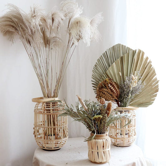 Vase pampa  – déco salon lumineux