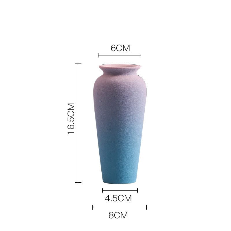 Vase céramique dégradé pastel – Harmonie poétique pour votre intérieur