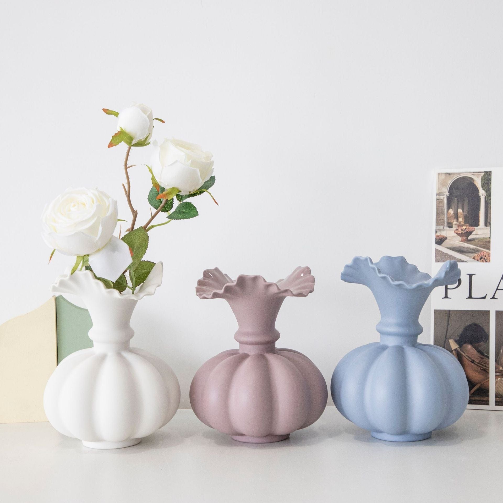 Vase céramique design pastel – Charme doux pour une déco poétique
