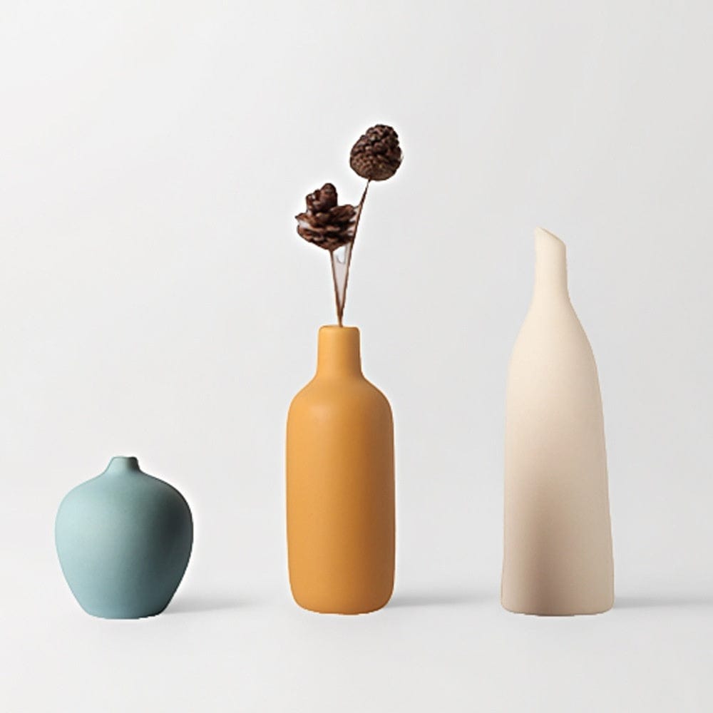 Vase céramique noir – Design épuré pour déco contemporaine