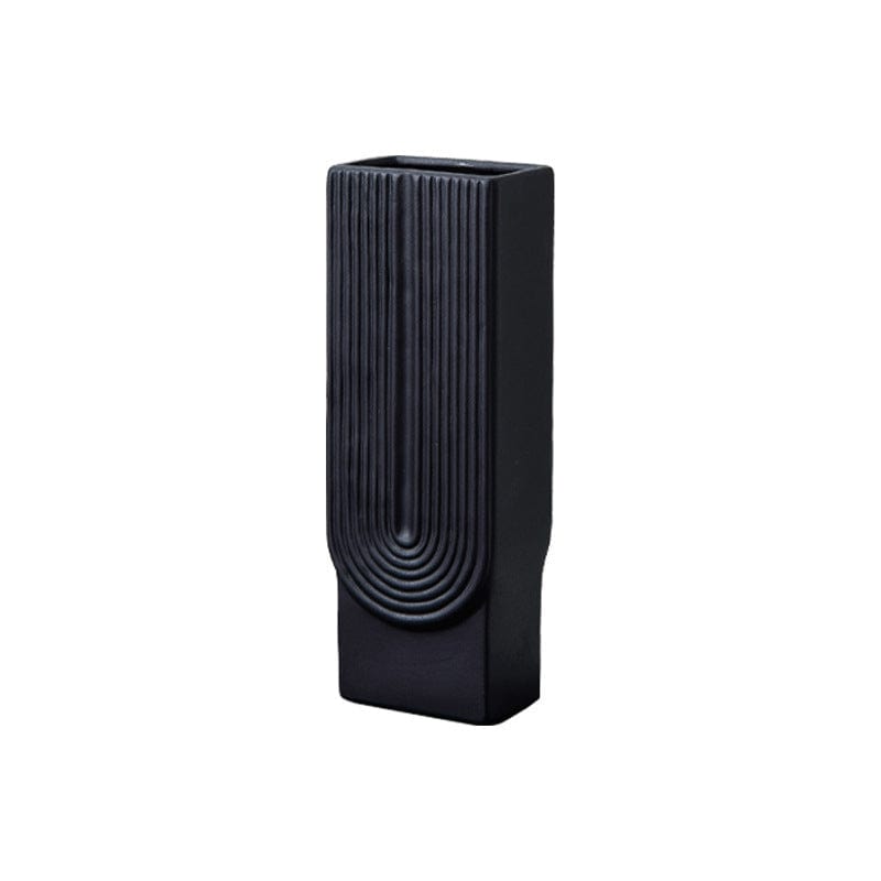 Vase en céramique design – Relief géométrique pour déco contemporaine