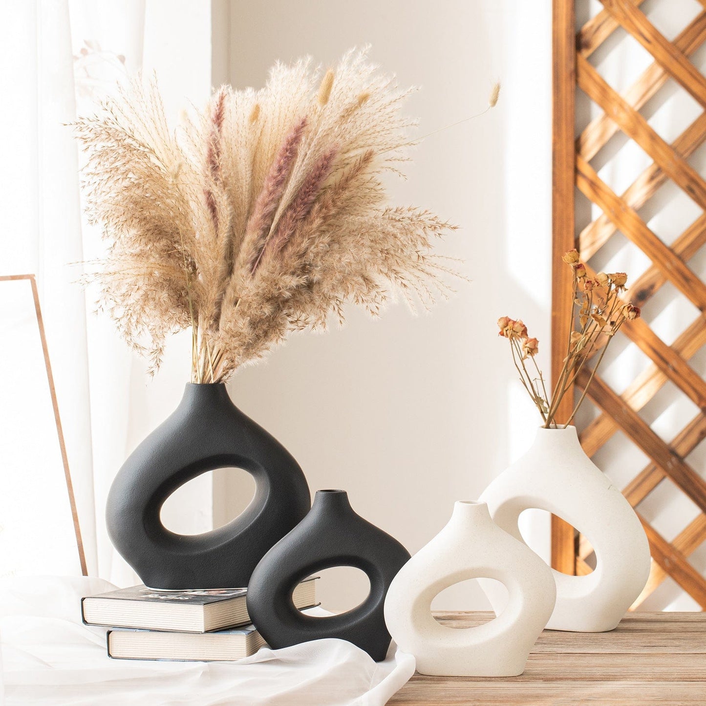 Vase pampa design  – style contemporain