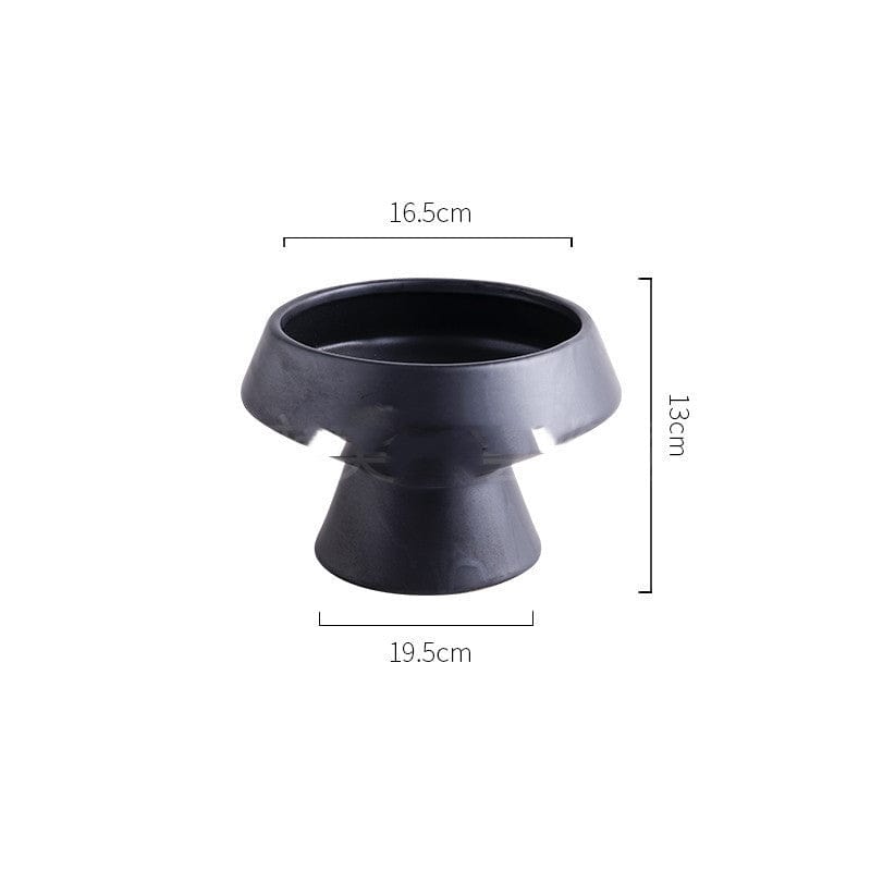 Vase céramique design noir mat – Centre de table élégant pour ambiance moderne et minimaliste