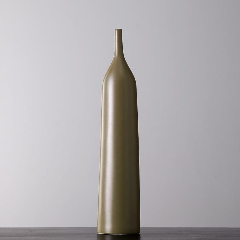Vase Haut en Céramique - Élégance Raffinée"déteste"