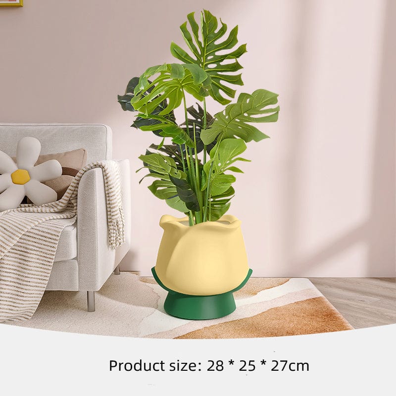 Vase fleur grand format – Cache-pot original pour déco florale unique