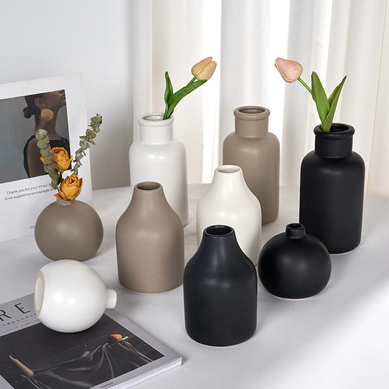 Vase céramique minimaliste – Élégance naturelle pour sublimer vos fleurs