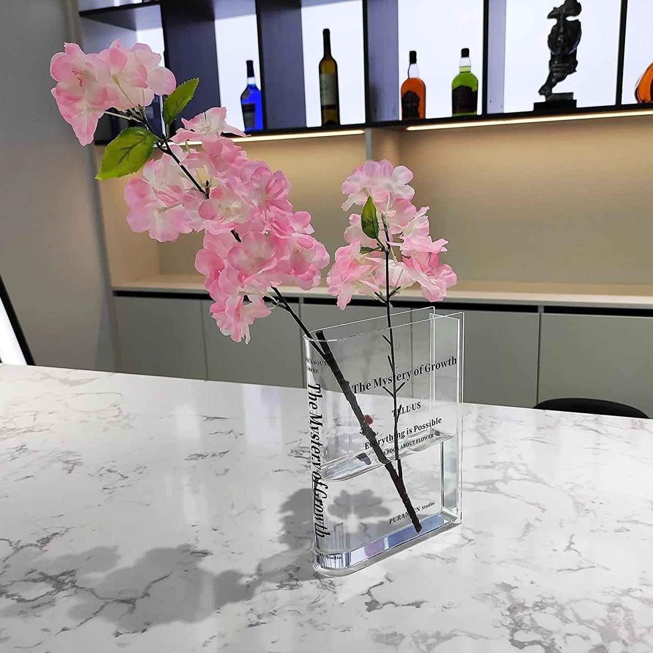 vase en verre haut – élégance moderne