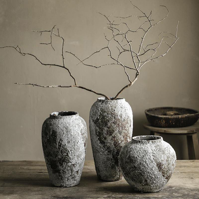 Grand vase en céramique  – ambiance zen