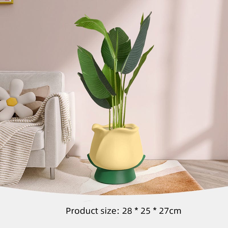 Vase fleur grand format – Cache-pot original pour déco florale unique