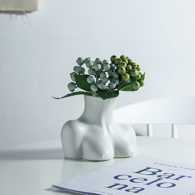 Vase visage en céramique – Buste artistique pour déco moderne