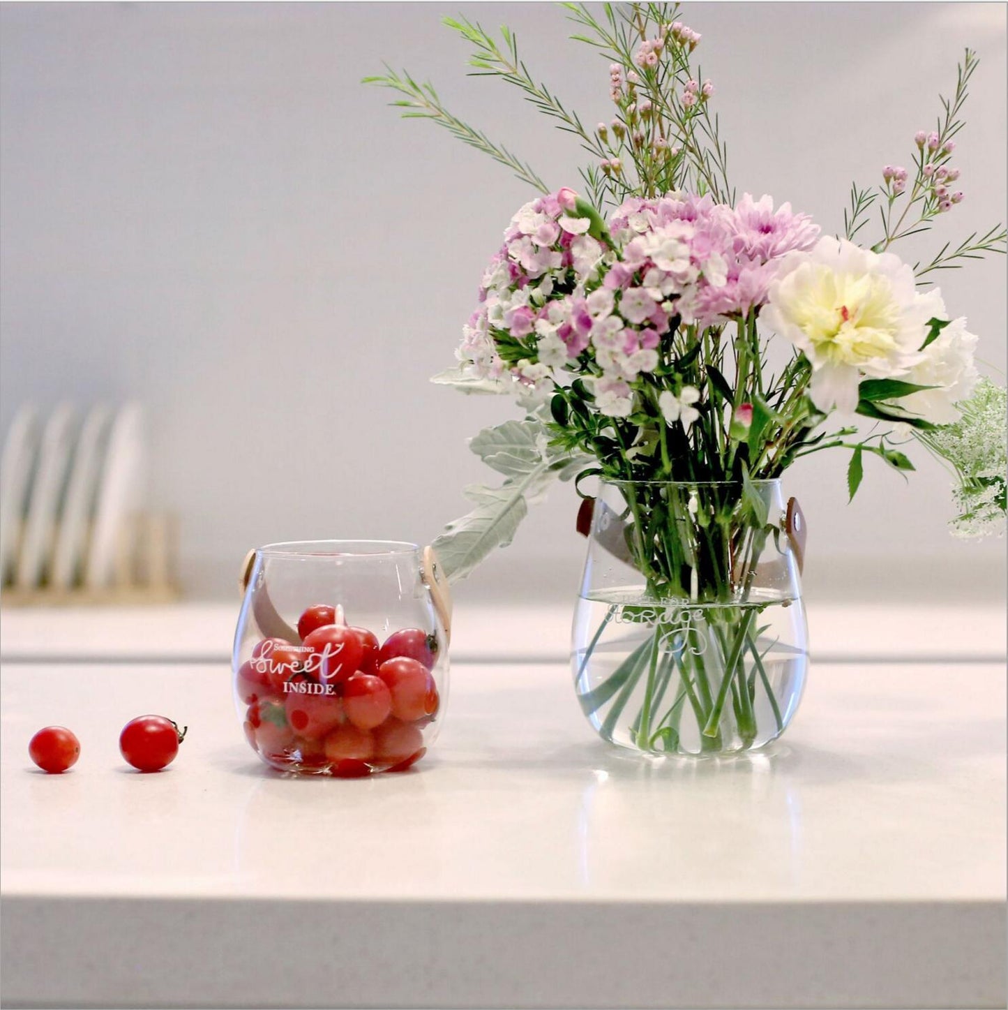Vase en verre asymétrique – touche artistique