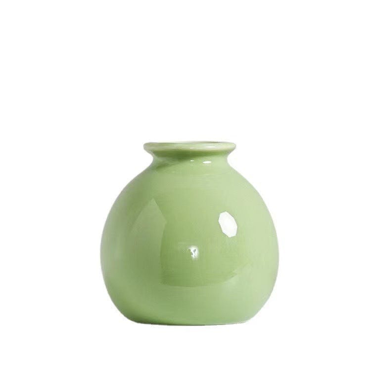 Mini vases ronds colorés en céramique – Déco florale scandinave chic
