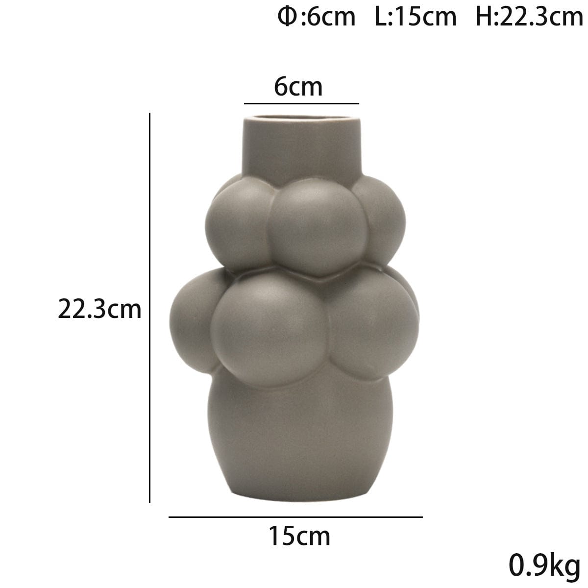 Vase céramique design bulles – Sculptural et audacieux pour un intérieur moderne