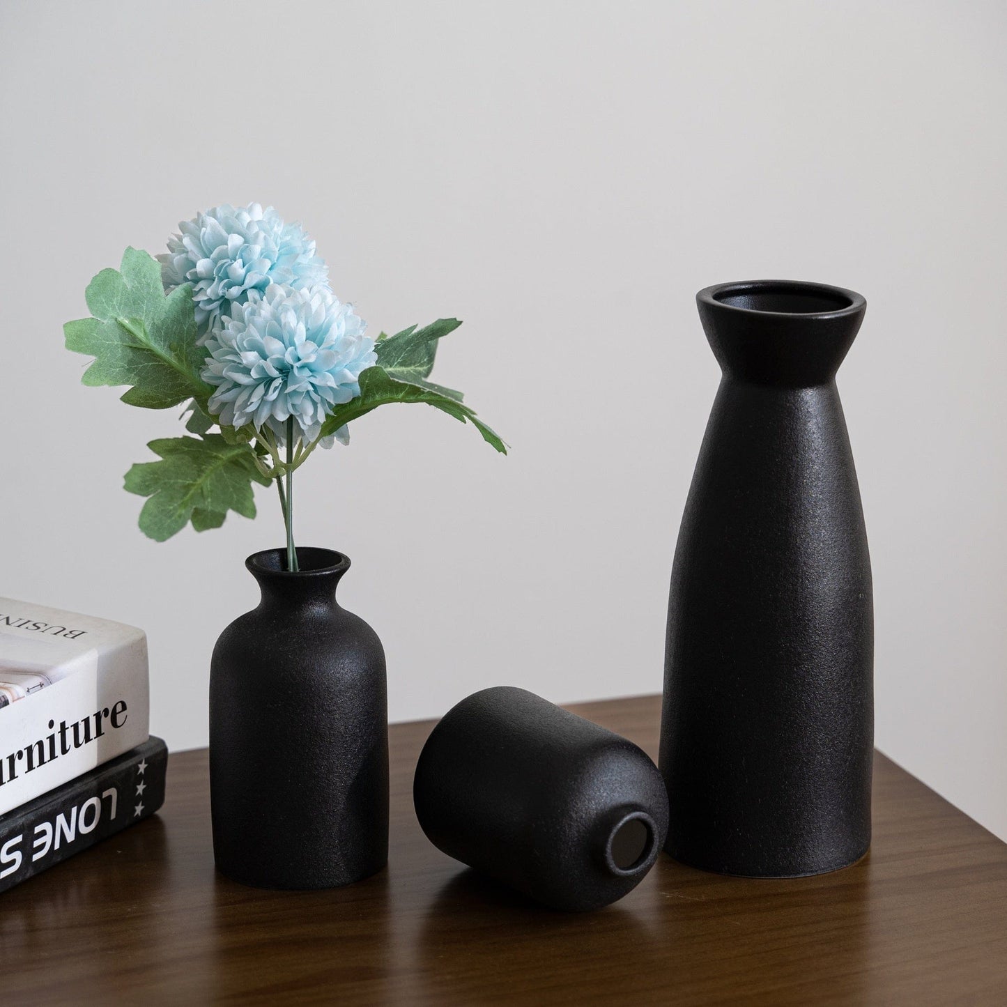 Vase céramique noir – Design épuré pour déco contemporaine