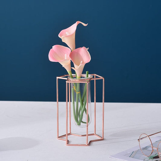 Vase en verre ocre – ambiance zen