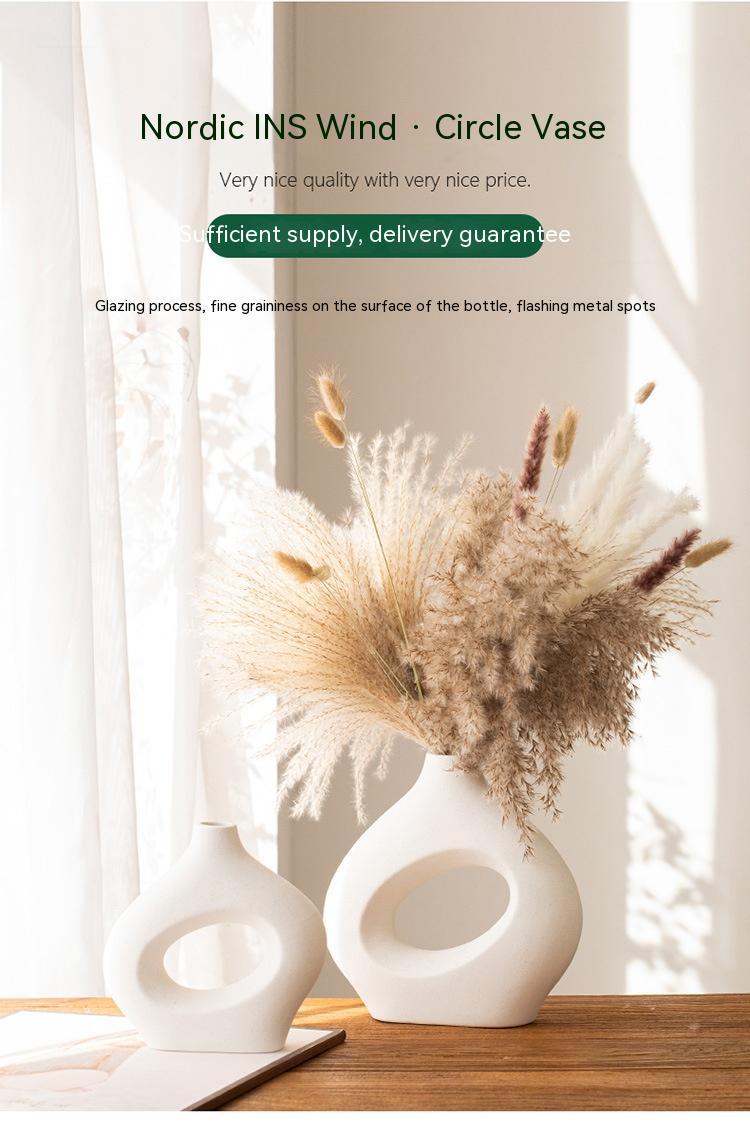 Vase pampa design  – style contemporain