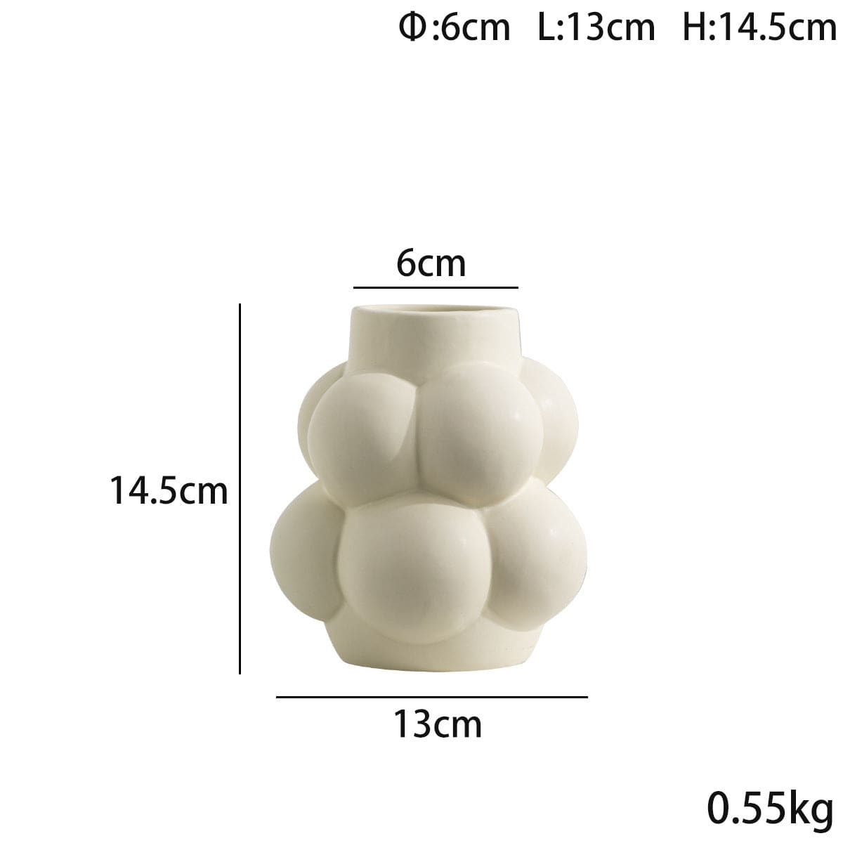 Vase céramique design bulles – Sculptural et audacieux pour un intérieur moderne