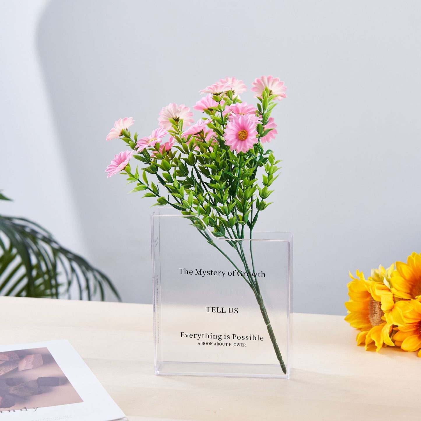 vase en verre haut – élégance moderne